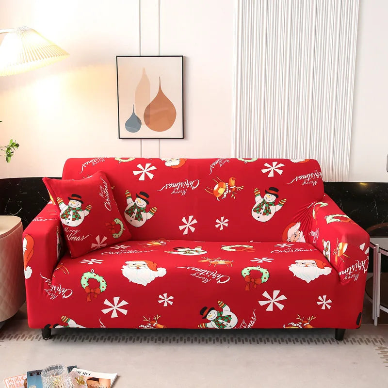 Christmas decoration Sofa Cover Stretch Modern Chair Couch Cover Sofa Covers for Living Room Furniture Protector 1/2/3/4 Seater