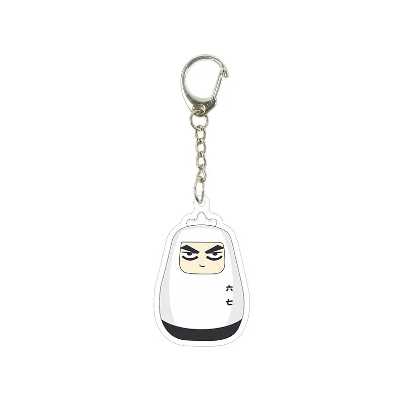 Anime Killer Seven Scissor Seven Acrylic Keychain Killer Seven Pendant Girl Boy Cartoon Cute Cool Keyring Jewelry Fan Collection