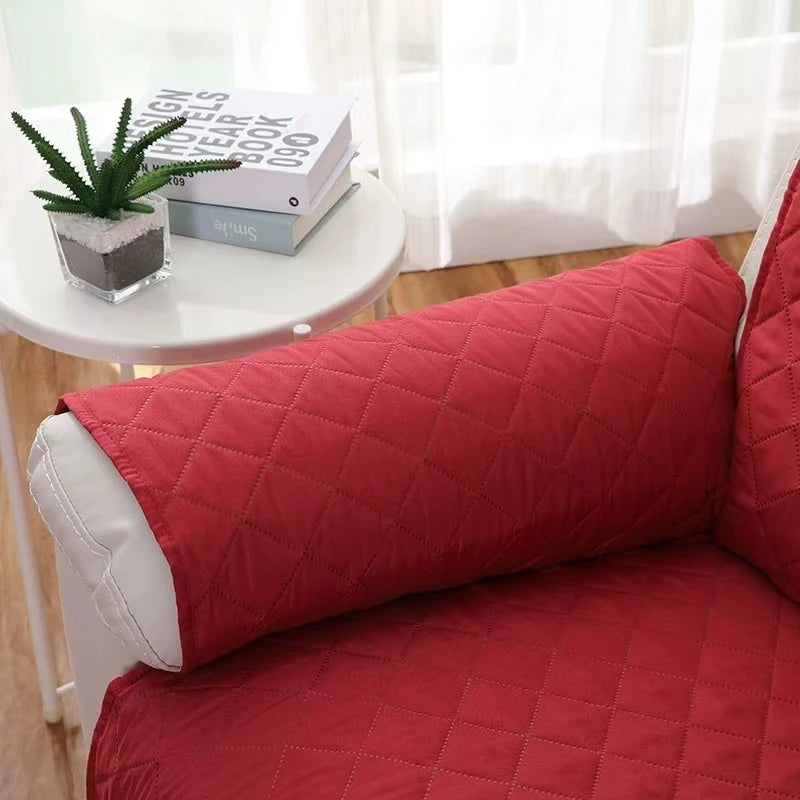 Solid Color Recliner Sofa Cover Dogs Pets Kid Anti-Slip Chair Covers Anti-wear Armchair Slipcovers Furniture Protector