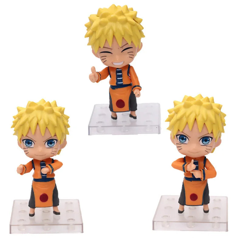 11cm 3Pcs/Set Naruto Anime Action Figure Uchiha Itachi Kakashi Cartoon Toys Itachi Akatsuki Collectible Ornament For Adults Gift