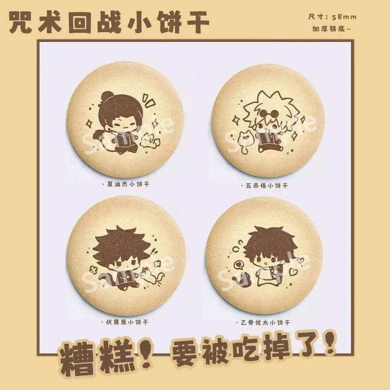 Anime Badge Jujutsu Kaisen Gojo Satoru Itadori Yuji Fushiguro Megumi Collectible Figurine Metal Pin Anime Merchandise Otaku