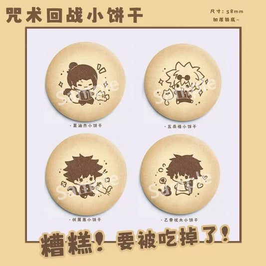 Anime Badge Jujutsu Kaisen Gojo Satoru Itadori Yuji Fushiguro Megumi Collectible Figurine Metal Pin Anime Merchandise Otaku