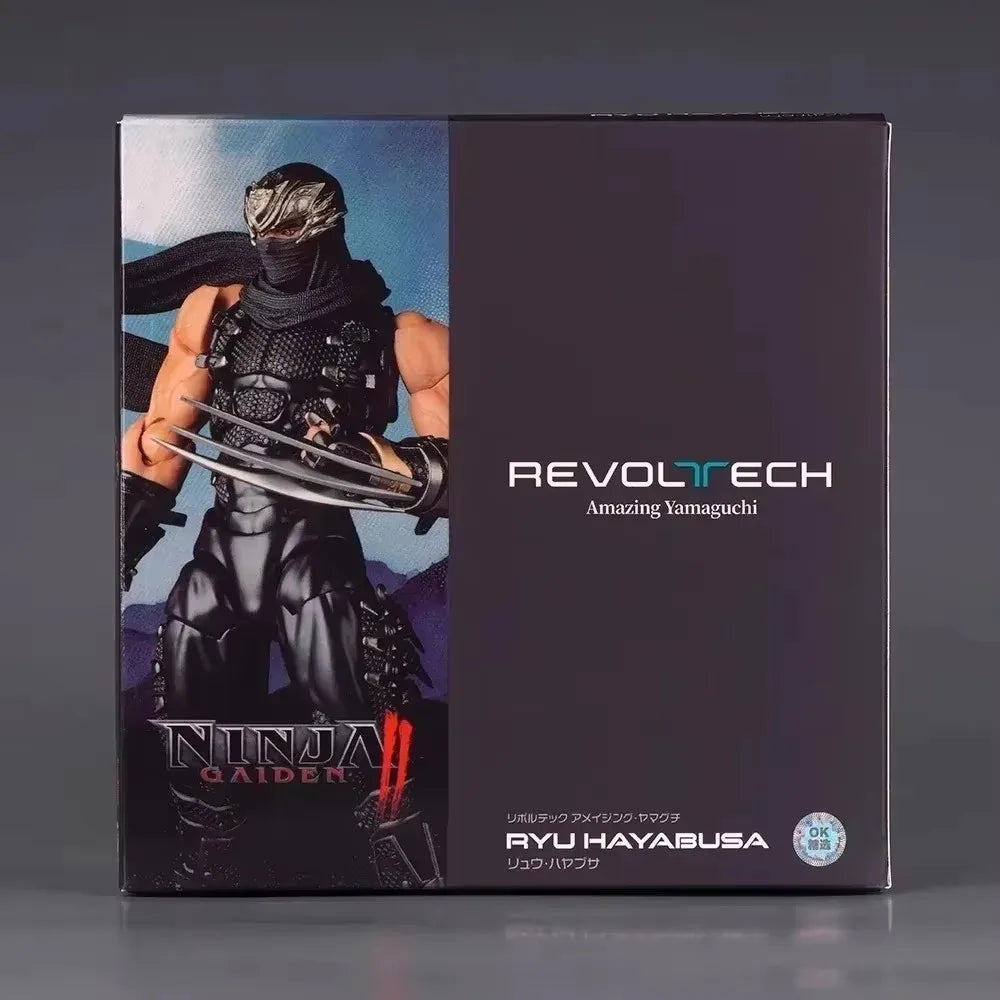 Revoltech Yamaguchi Ninja Gaiden Ryu Hayabusa 1/12 Scale Articulated Action Figure With Bonus Collectible Model For Game Fans