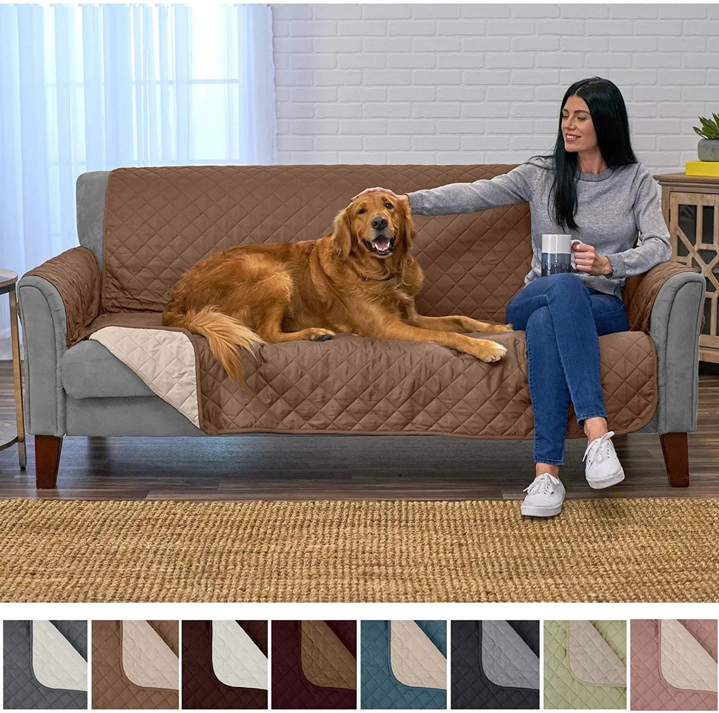 Pet Blanket Sofa Pet Waterproof & Anti-Slip Dog Bed Cover and Bed Mat Car Incontinence Mattress Protectors Furniture Couch Cover