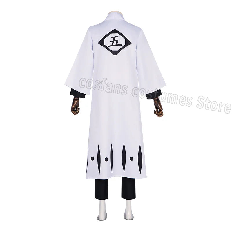 Aizen Sousuke Cosplay Costume Wig Bleach Cosplay Thousand Year Blood War Gotei 13 Team 5 Captain Robe Kimono Outfits Customize