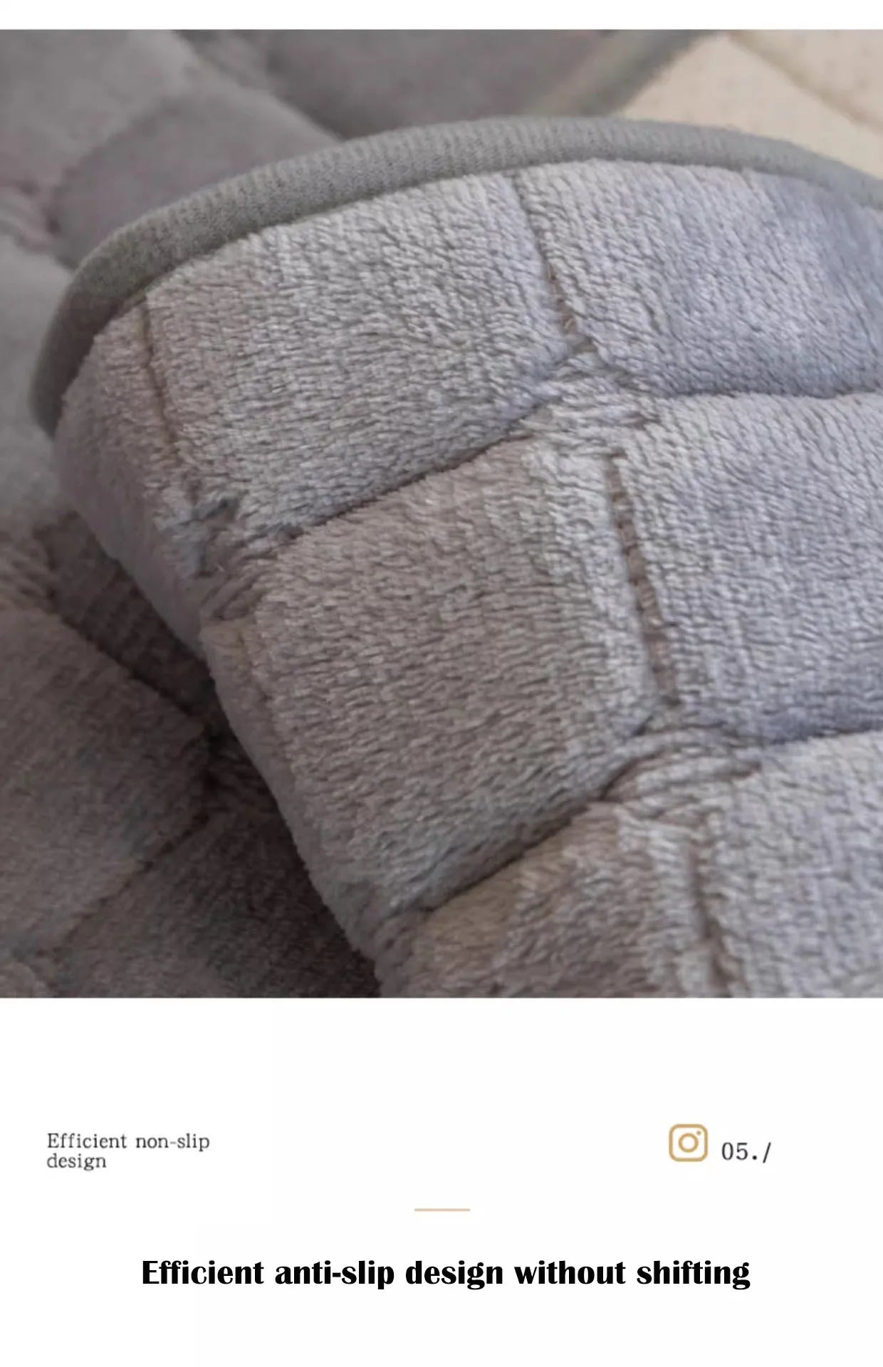 Plush plaid sofa cushion non-slip four seasons universal living room sofa cover simple modern thickened velvet cushion towel