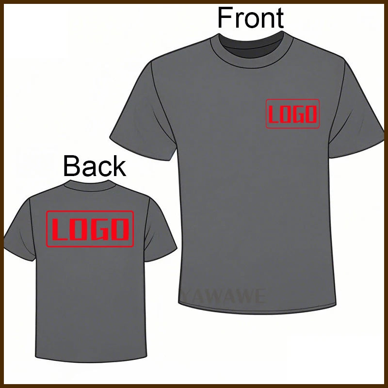 For man Text here Fashionable summer t shirt Custom Design Here Short Sleeve Daily Wear Tailor-made Oneck Rock tees Personalized