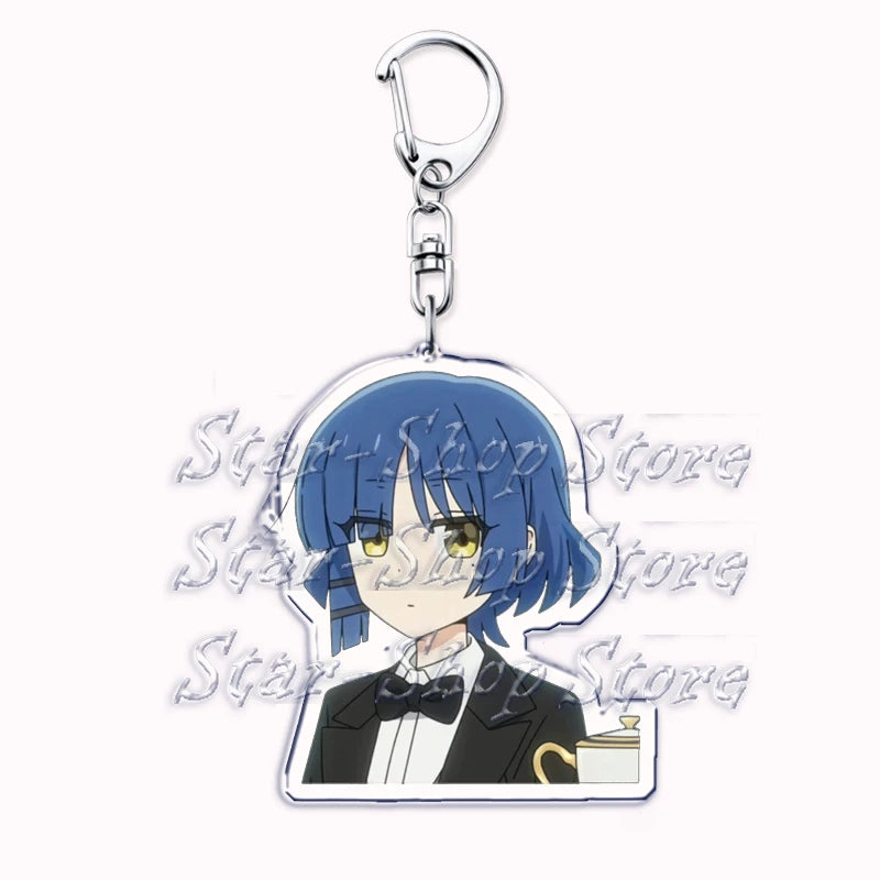 Cute Cartoon Anime Keychains for Accessories Bag Hitori Gotoh Nijika Ijichi Ryo Yamada Ikuyo Kita Keyring Jewelry Fans Gifts