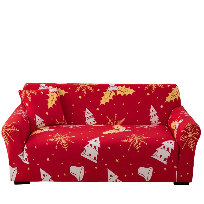 Christmas decoration Sofa Cover Stretch Modern Chair Couch Cover Sofa Covers for Living Room Furniture Protector 1/2/3/4 Seater