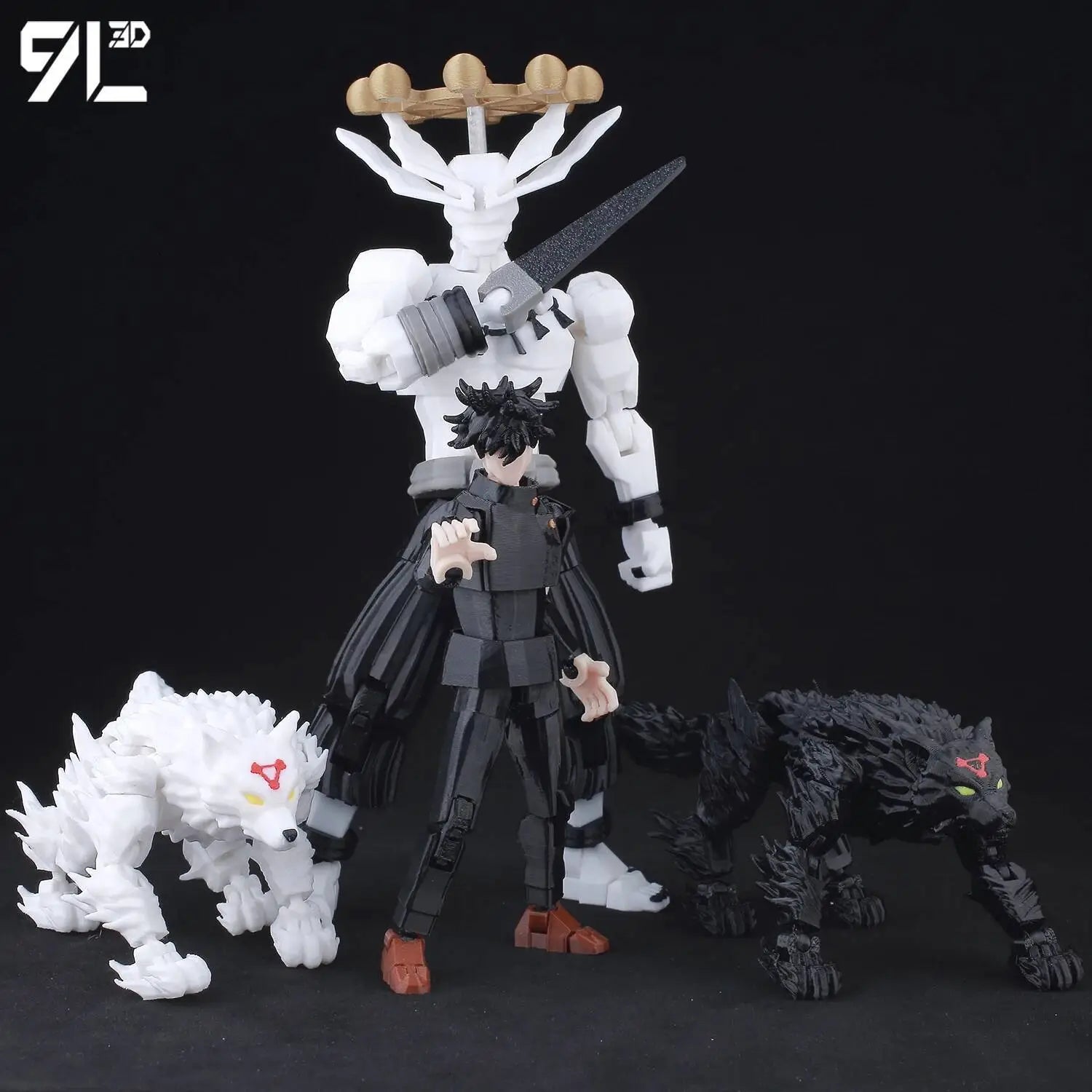伏黑惠-首图.jpg Jujutsu Kaisen Gojo Sukuna Articulated Figure – 13 Joints