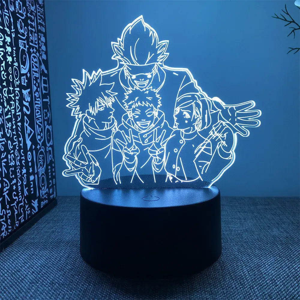 Jujutsu Kaisen Gojo 3D LED Lamp – RGB Desk Light