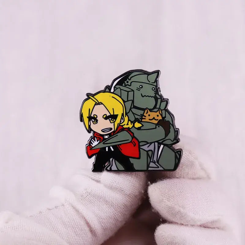 Japanese Animation Fullmetal Alchemist Enamel Pins Cartoon Anime Metal Brooch Badge Fashion Jewellery Backpack