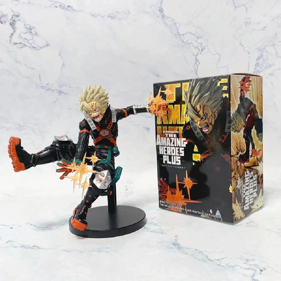 18-20cm My Hero Academia Anime Figures Midoriya Izuku Bakugou Katsuki Action Model Pvc Desktop Statue Collection Toys Gifts