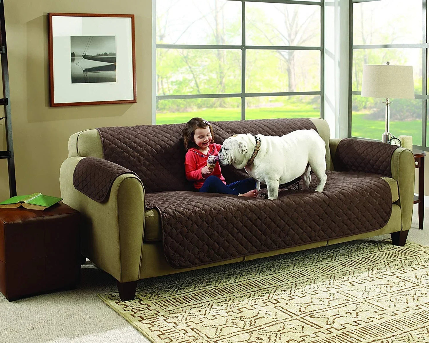 Pet Blanket Sofa Pet Waterproof & Anti-Slip Dog Bed Cover and Bed Mat Car Incontinence Mattress Protectors Furniture Couch Cover
