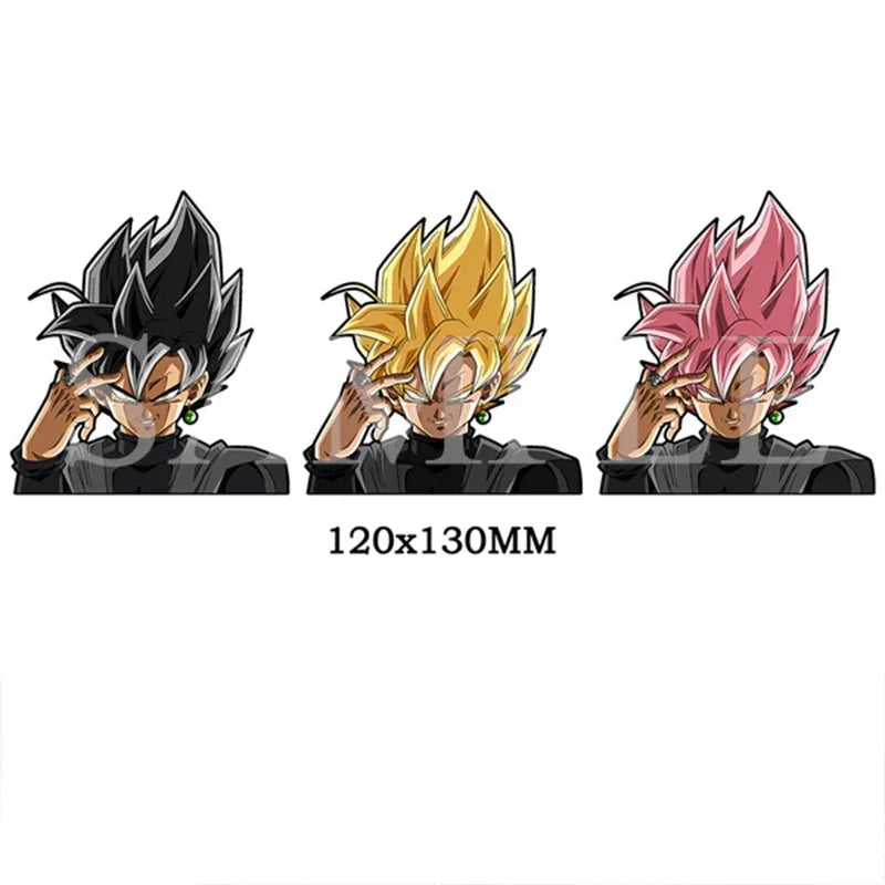 DRAGON BALL NARUTO Anime 3D Lenticular Sticker Goku, Vegeta Waterproof Decals for Car Refrigerator Skateboard Etc.kid's Gifts