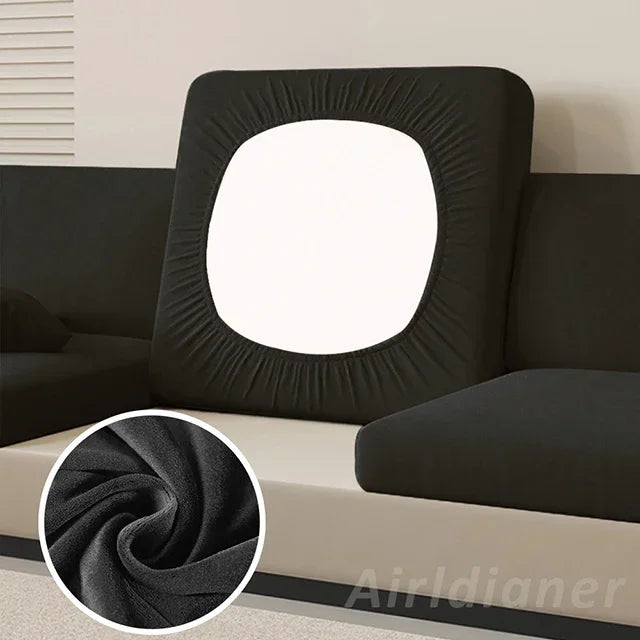 Anti-Dirt Velvet Sofa Cushion Slipcover Elastic Chair Seat Protector for Pets and Furniture Sofa Cover Living Room Bedroom Decor