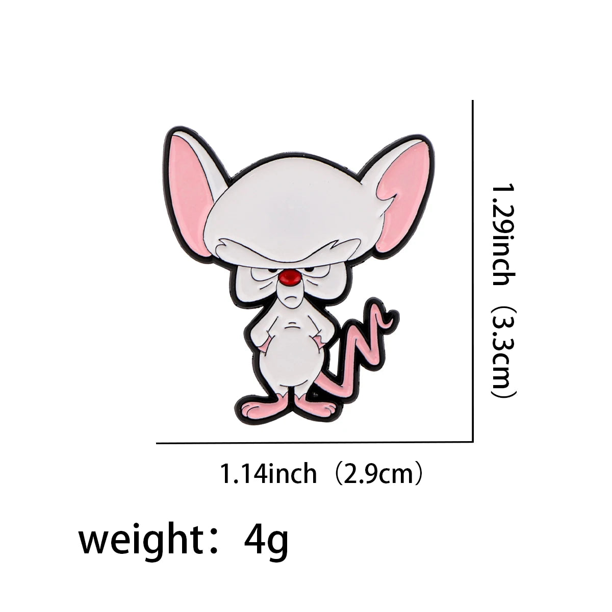 DZ2440 Novelty Cute Mouse Funny Enamel Pins for Clothes Badges on Backpack Lapel Pin Decoration Anime Jewelry Accessories Gifts