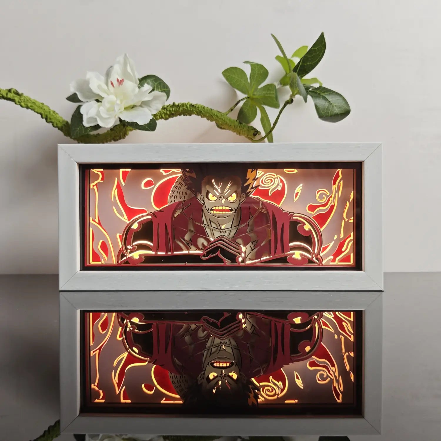 Anime Paper-Cut LED Light Box – 7-Color Remote Light