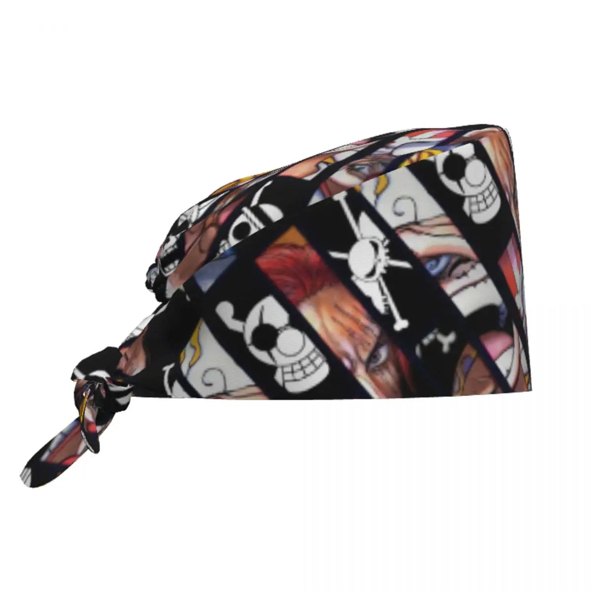Custom Anime One P-Pieces Scrubs Cap Surgical Hats Women Men Skull Manga Operating Room Cap Nursing Cap Lab Works Hat