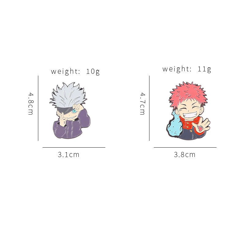 Cartoon Anime Enamel Pins Cute Animated Characters Metal Brooch Clothes Backpack Badge Men Women Jewelry Gift Custom Accessorie