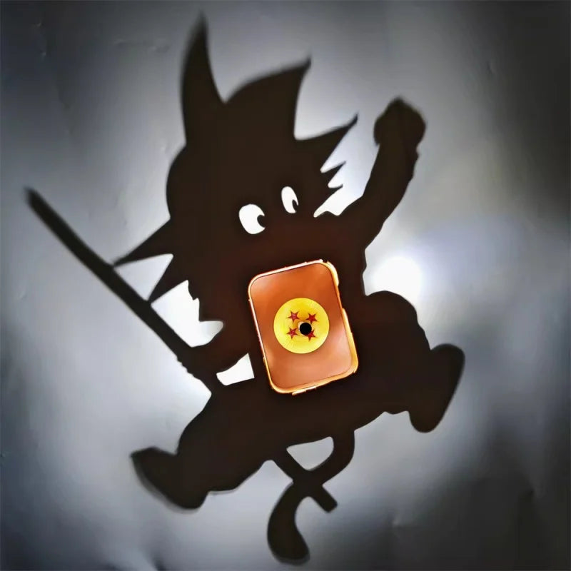Anime Kaito Conan Goku Shadow Light Projector Lamp Creative Atmosphere Night Light Surprise Gift Friends Besties Decoration Toys
