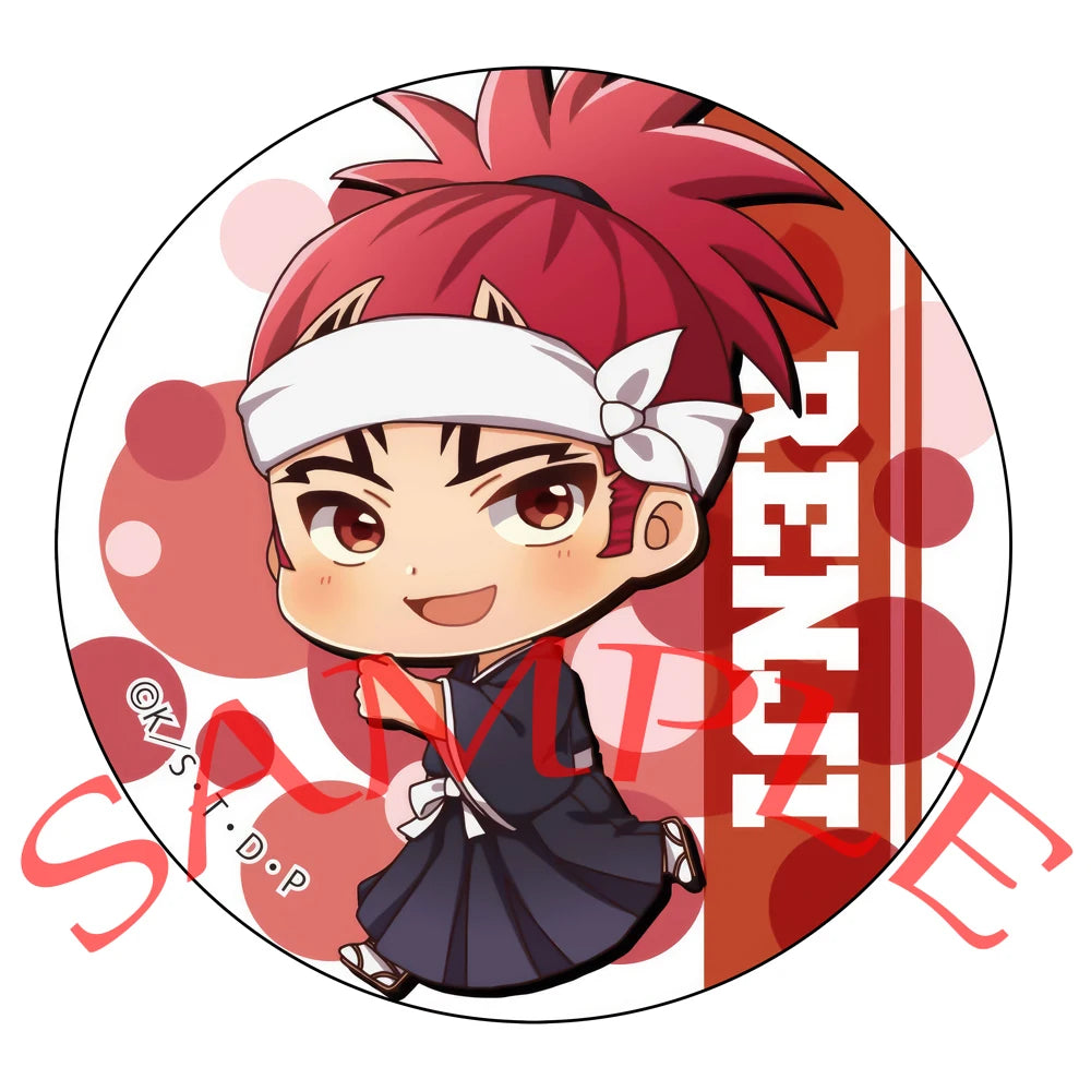 Anime BLEACH Cosplay Urahara Kisuke Ishida Uryuu Inoue Orihime Kuchiki Rukia Kurosaki Ichigo Cartoon Badge Christmas Gifts