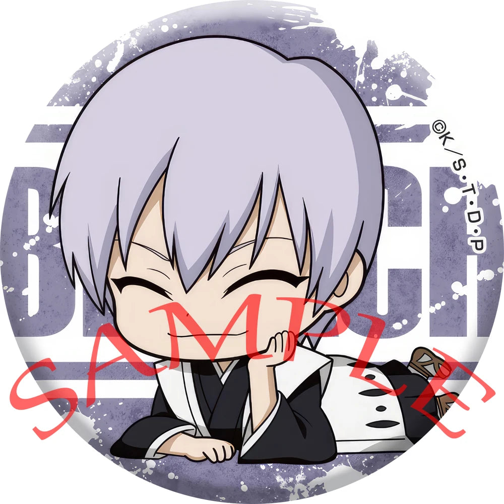 Anime BLEACH Cosplay Urahara Kisuke Ishida Uryuu Inoue Orihime Kuchiki Rukia Kurosaki Ichigo Cartoon Badge Christmas Gifts