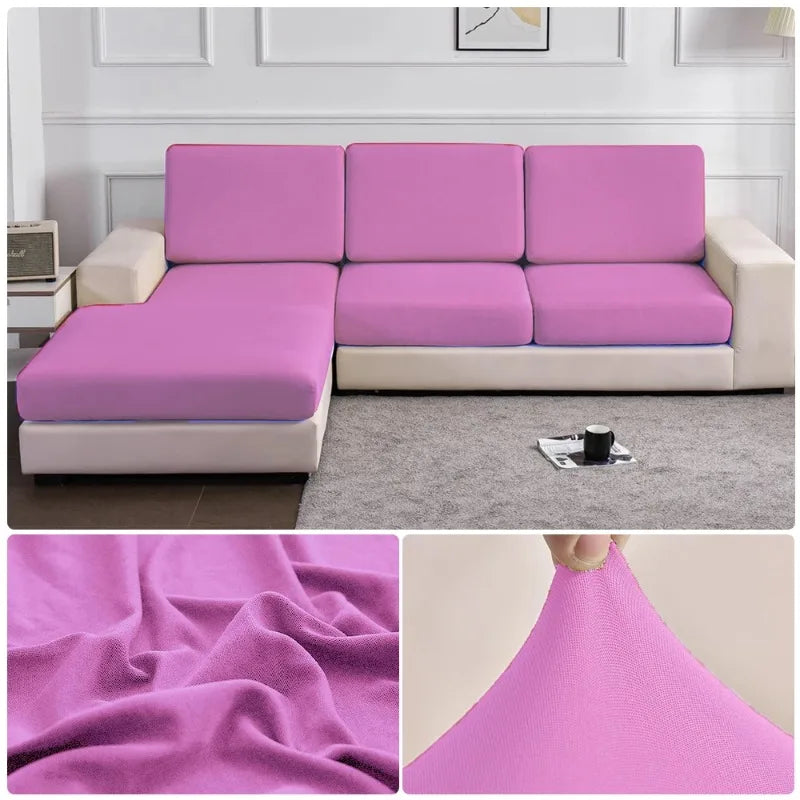 Elastic Sofa Seat Cushion Cover Spandex Polyester Sofa Cover for Living Room Washable Removable L Shape Corner Couch Protector