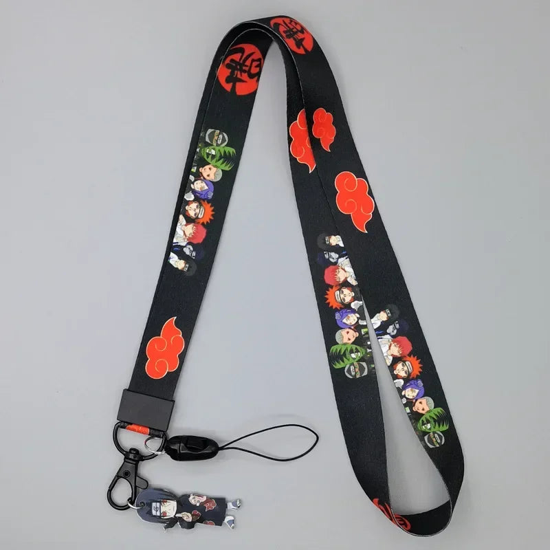 NARUTO Anime Phone Strap with Neck Lanyard for Cosplayers and Fans Cute Cartoon Accessory