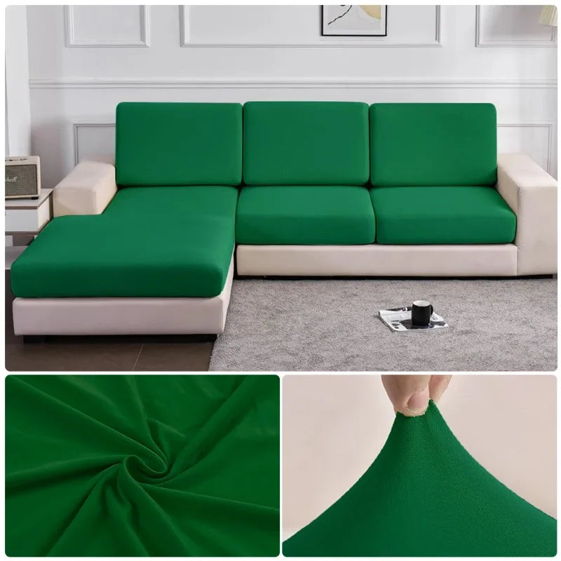 Elastic Sofa Seat Cushion Cover Spandex Polyester Sofa Cover for Living Room Washable Removable L Shape Corner Couch Protector