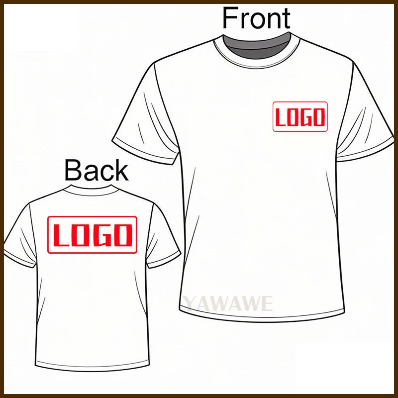 For man Text here Fashionable summer t shirt Custom Design Here Short Sleeve Daily Wear Tailor-made Oneck Rock tees Personalized
