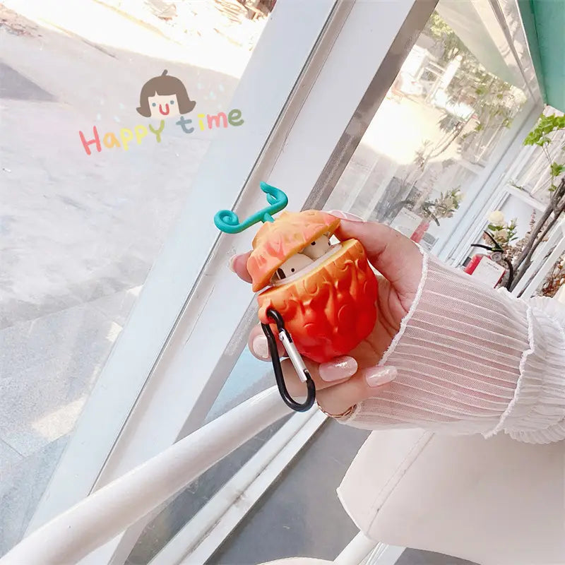 One Piece Devil Fruit For Airpods 4 Case 2024,Anime Silicone Protective Earphone Cover For Airpods Pro 2 Case/Airpods 3
