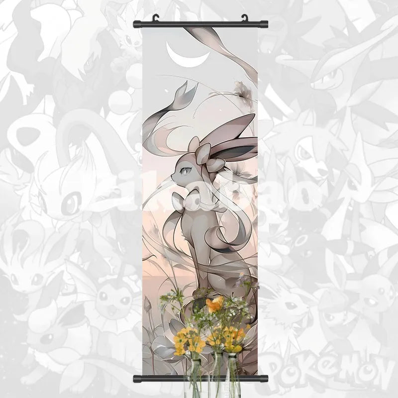 Printed Poster Anime Wall Artwork Greninja Pictures Gardevoir Painting Canvas Pikachu Hanging Scrolls Home Room Decor