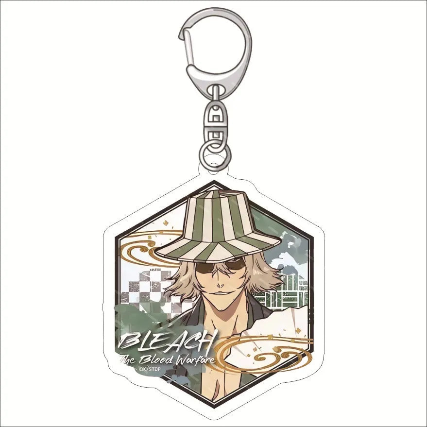 Anime BLEACH Acrylic Keychain Accessories Cartoon Character Cute Charm Bag Pendant Toys Friend Gift