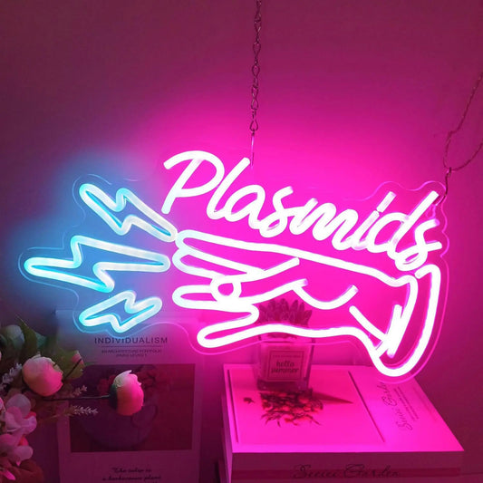 Plasmid LED Neon Sign Anime Bedroom Game Room Internet Cafe Game Room Man Cave Bar Playground Kids Girls Room Wall Sign Decor