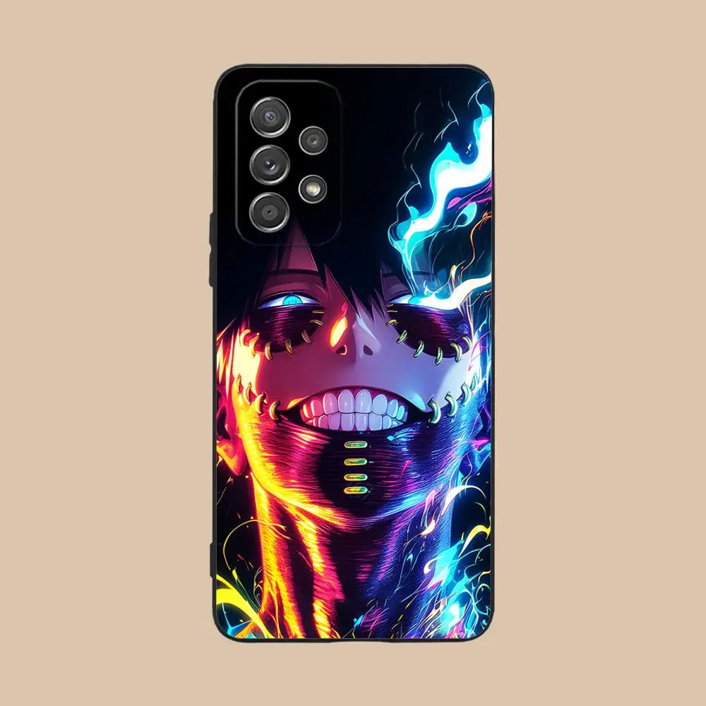 My Hero Academia Dabi Phone Case for Samsung Galaxy A73 72 71 70 56 55 54 53 52 36 35 34 23 16 15 5G Colour Protective Pretty