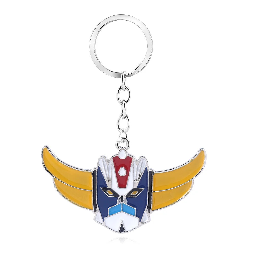 Anime Mazinger Z Keychain UFO Robot Bombardier Logo Keychain for Men Car Keychain Jewelry Accessories Gifts