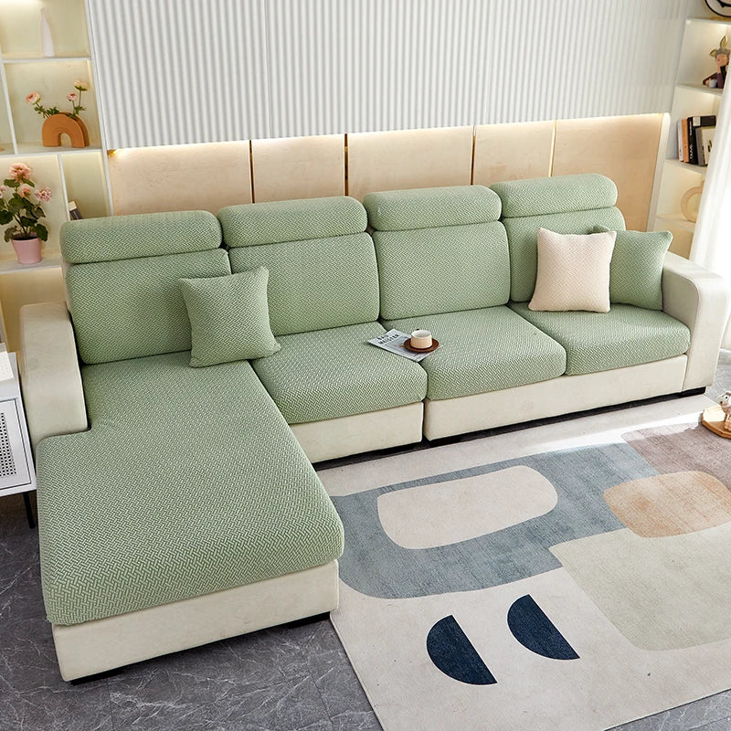 Thicken Sofa Seat Cushion Cover Jacquard Chair Cover Sofa Slipcover Stretch Adjustable Sofa Cover Pets Kids Furniture Protector