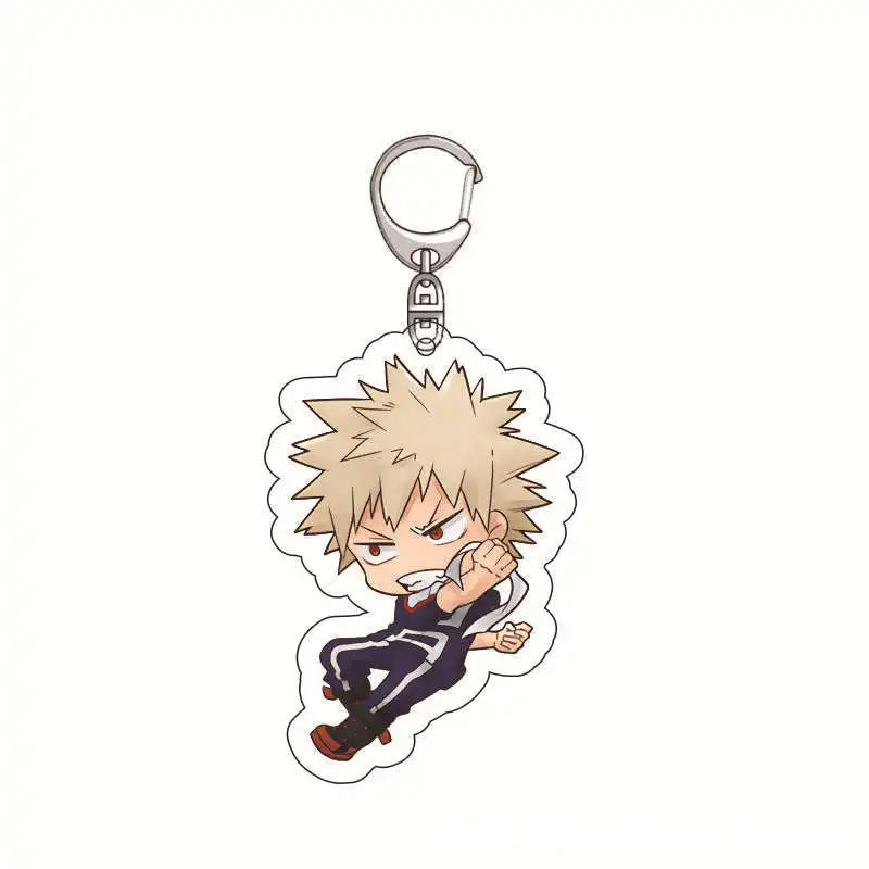 My Hero Academia Acrylic Keychain Izuku Midoriya Shoto Todoroki Anime Keychain Creative School Keychain Anime Accessories Cute