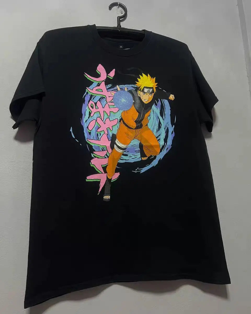 2025 New Anime Naruto Gaara Hyuga Hinata Uzumaki Naruto T-shirt Fashion Short Sleeve Summer Men and Women High Street Casual