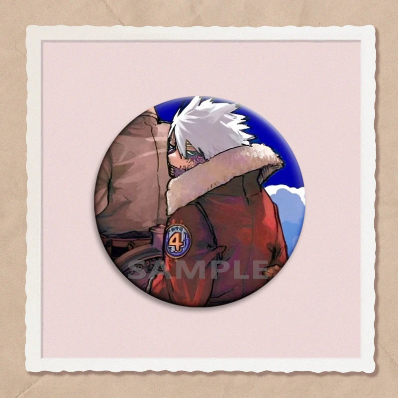 32/44/58mm Hot Anime My Hero Academia Dabi Button Pins Creative Brooches Cartoon Badge for Backpack Collar Decoration Gifts