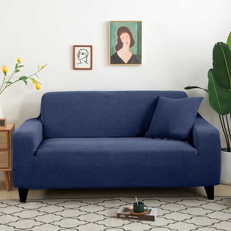 Sofa Cover Elastic For Living Room Home Jacquard Stretch  Slipcovers  Corner Couch Covers 1/2/3/4 Seater L Shape Free Shopping