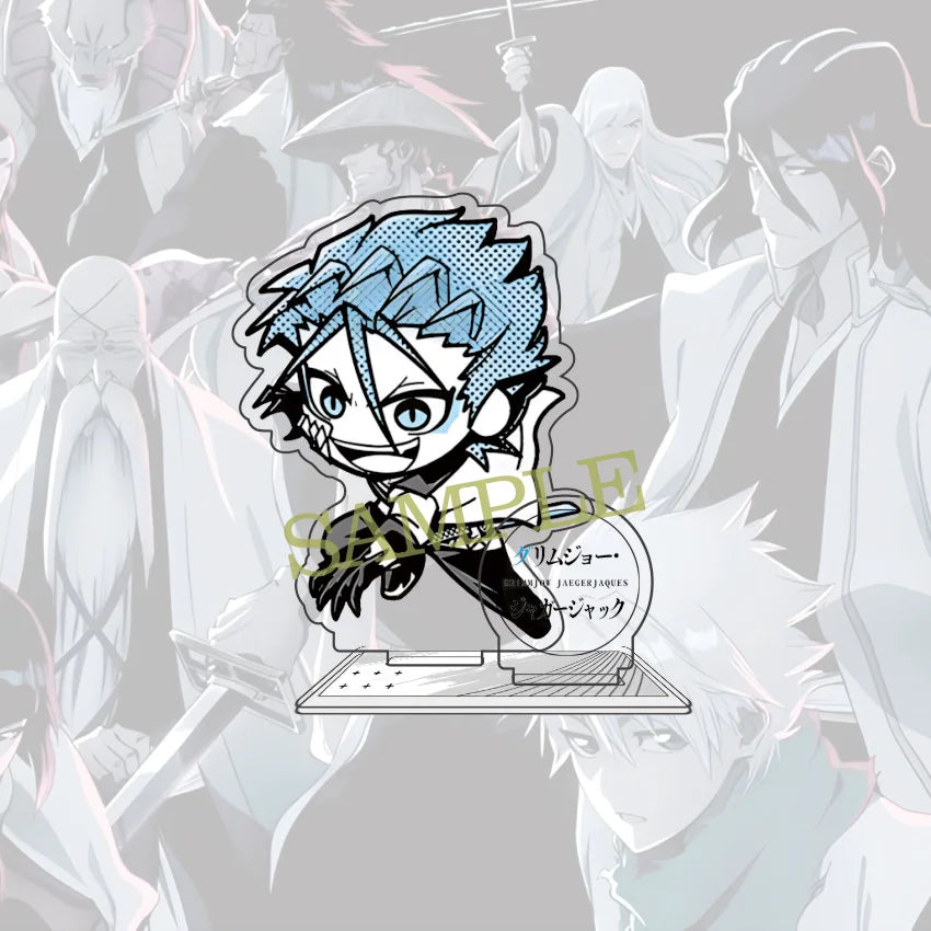 Anime BLEACH 10 cm Acrylic Ichigo Rukia Uryuu Hirako Toushirou Kenpachi Sousuke Standing Model Table Decoration Fan Gift