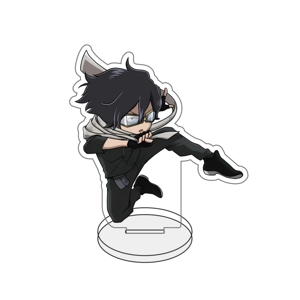 My Hero Academia:  Chibi Kawaii Anime Game Acrylic Stand Figure All Might Eraser Head 10cm Model Plate Desk Decor Keyring