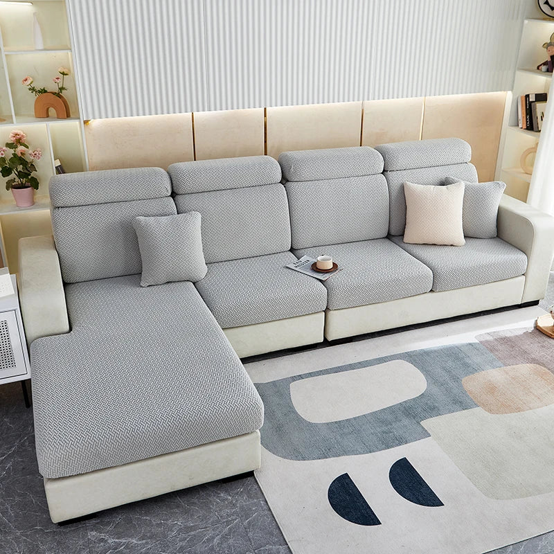 Thicken Sofa Seat Cushion Cover Jacquard Chair Cover Sofa Slipcover Stretch Adjustable Sofa Cover Pets Kids Furniture Protector