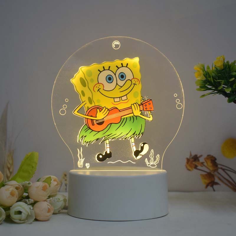 SpongeBob Patrick Star 3D LED Lamp – Bedroom Decor Light