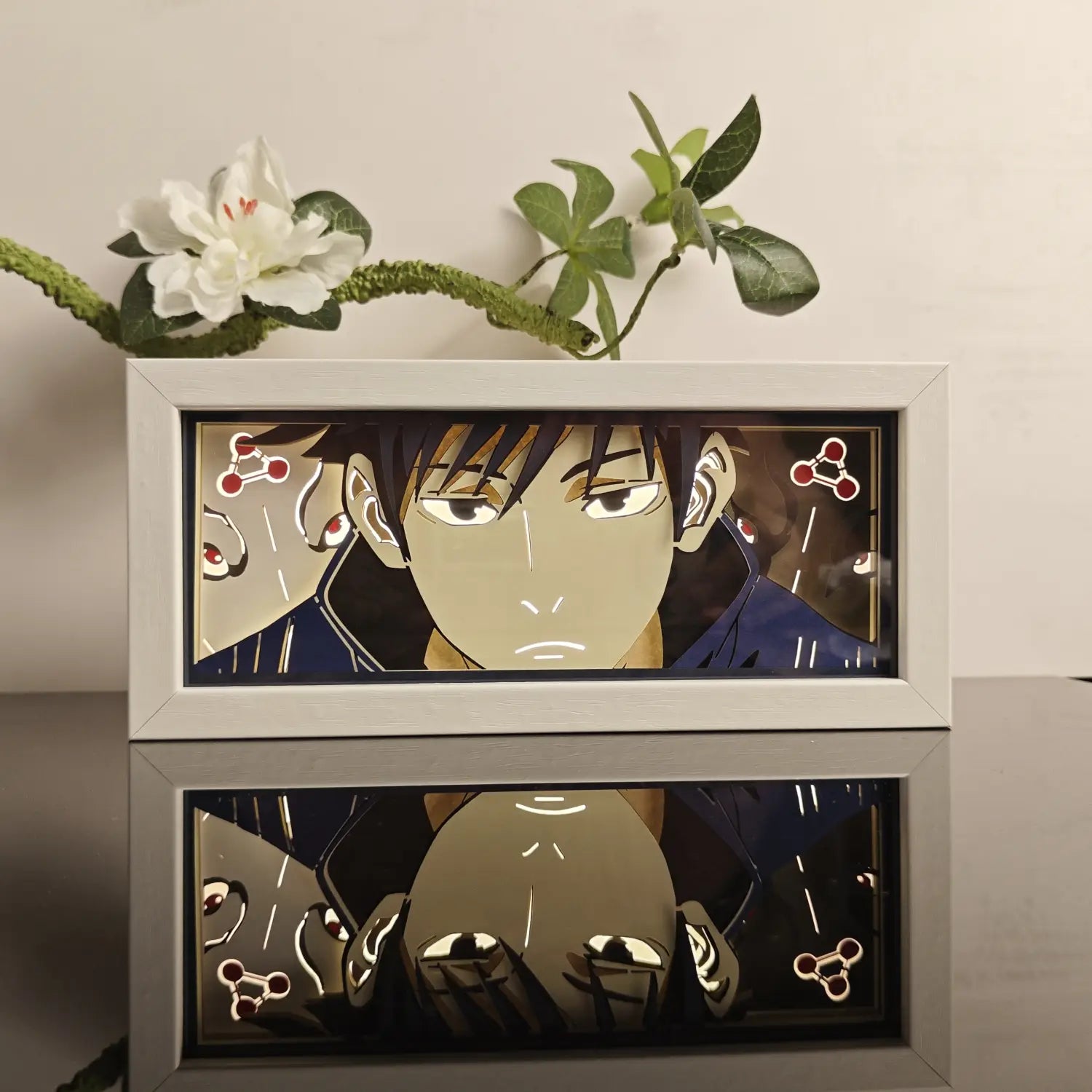Anime Paper-Cut LED Light Box – 7-Color Remote Light