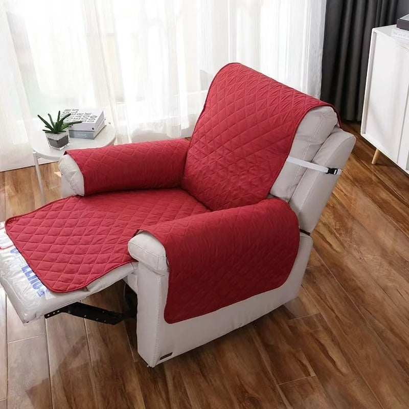 Solid Color Recliner Sofa Cover Dogs Pets Kid Anti-Slip Chair Covers Anti-wear Armchair Slipcovers Furniture Protector