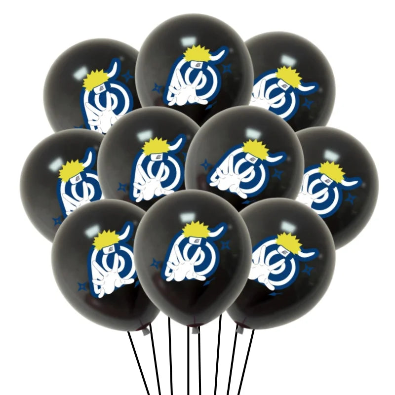 Cartoon NARUTO Latex Balloons Set Children's Birthday Party Balloon Cup Balloon Decorations Helium Naruto Baby Shower Balloons