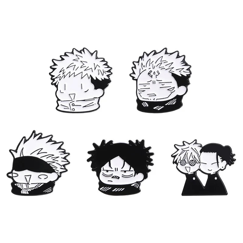 Cartoon Anime Enamel Pins Cute Animated Characters Metal Brooch Clothes Backpack Badge Men Women Jewelry Gift Custom Accessorie